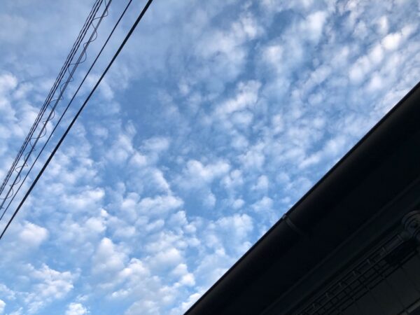 空と雲と電線