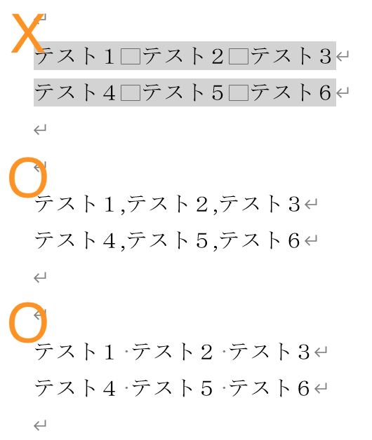 こじま税理士のビジテクブログ | Wordのテキストファイルを表に変換する方法