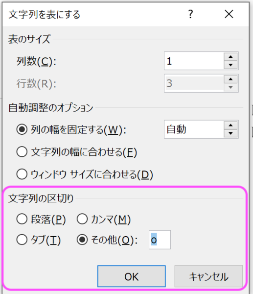 こじま税理士のビジテクブログ | Wordのテキストファイルを表に変換する方法